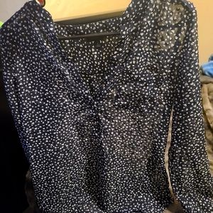 Long sleeve light weight blouse